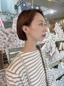 チックタック エアライン(TICK-TOCK Airline) 【TICK-TOCK】似合わせボブ×ブラウンカラー