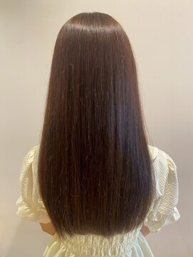 ニシオギ ヴォイス 西荻窪店(nishiogi voice) モテ髪◎チョコレートブラウンのストレートロング/縮毛矯正