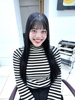 メタ(META) SEVENTEENモデルを髪質改善モイストカラーで潤艶な黒髪に戻す♪