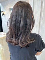 キャアリー(Caary)&nbsp;福山人気20代30代40代ラベンダーグレージュ艶髪くびれ巻き外ハネ