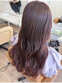 ブリーチなしの暖色カラー