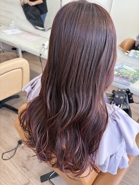 エメ ヘアー(aimer hair) ブリーチなしの暖色カラー