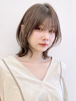 セイドット リー(Say. Ree)&nbsp;say.ボブくびれレイヤーボブオリーブグレーダークレッドベージュ