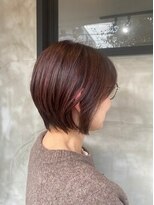 ラッキーヘア 加古川(Lucky Hair)&nbsp;ピンクブラウン×ショートボブ【芝崎】【ラッキーヘア加古川】