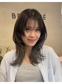 顔まわりでつくる小顔シルエット*