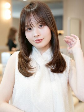 ジーナ 川崎西口(Zina) 髪質改善*大人レイヤーベージュ前髪*美髪【Zina川崎】