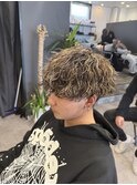 波巻きパーマ×フルハイライト