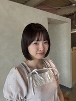 ユニカ 宇都宮(yunica) 縮毛矯正/ダークパープル/ナチュラルショート/ミルクブラウン