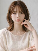 リリアーナ(LILIANA) 池袋 シアーバング シースルーバング ミントグレージュ 外ハネ
