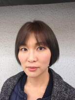 フェリシータ 緑地公園店(felicita)&nbsp;大人かわいいセンターパートマッシュライン美髪ショート