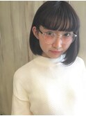 【AnFyeforprco】耳かけ暗髪ワンレンボブ