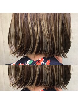 ビビト(bibito) bibito ハイライト 切りっぱなしボブ