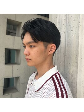 リバレッジ 広尾(Leverage) メンズツーブロックかきあげスタイル