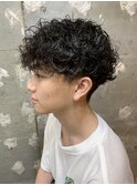メンズカットパーマ波巻ツイストスパイラルパーマ札幌大通