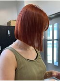 ba1513ニュアンスカラーブリーチオンカラーコリアンスタイルボブ