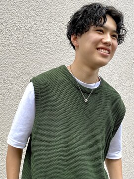 チョビー(Chobii) 表参道/センターパート/清潔感/スパイラルパーマ/マッシュ