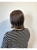 ハイライトボブ/外ハネヘアー