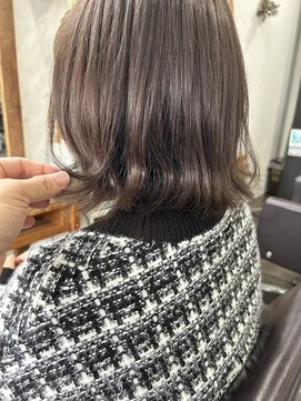 ヘアメイク エイト キリシマ(hair make No.8 kirishima) グレージュ　ブリーチなしグレージュ　馴染ませカラー