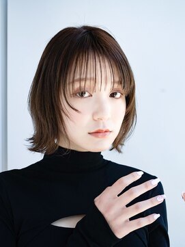 エインアンリー 表参道(AIN.ANLY.) 切りっぱなしボブ美髪エアリーロングフェイスレイヤー薄めバング