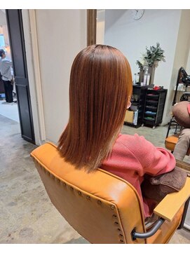 アーツオファ 町田(arts ofa) 【artsofa町田】縮毛矯正/髪質改善ストレート/オレンジベージュ