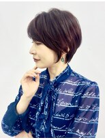 トニーアンドガイ 青山店(TONI & GUY)&nbsp;大人くびれショート　ピンクベージュシアカラーショートヘア