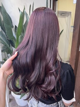 アン(Hair make un) ピンクパープル