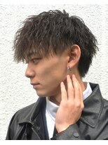 フリーク バーバーショップ 都島店(FREAK BARBER SHOP)&nbsp;ソフトツイスト ツーブロックマッシュ ツイストスパイラル