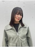JILL STUDIO 切りっぱなしセミロング/ナチュラルブラウン