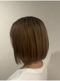 切りっぱなしボブ