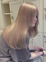 ベレーザ 渋谷(BELEZA)&nbsp;11608ミルクティーベージュ姫カットレイヤー韓国くすみベージュ