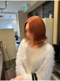 オレンジカラー×外ハネボブ
