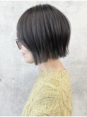 =耳かけボブ大人ボブコンパクトボブ切りっぱなしボブOL30代40代