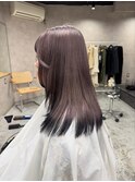 アプリコットオレンジ/くびれヘア/ウェーブショート[新潟]