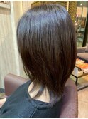 大人可愛いレイヤーボブ/レイヤーカット/ボブ/ブラウン
