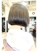 上質大人美人丸みショートボブ/カット/髪質改善/元町/ボブ/