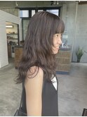 #ニュアンスパーマ#ロングパーマ#オリーブベージュ#透明感カラー