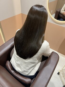 ユニ バイ ミリィ 四日市(uni by mily) 【uni馬場】オリーブブラウン/髪質改善/TOKIO/ロング