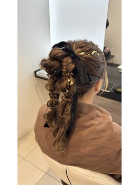 ヘアーアンドカラー ルジャルダン 葛西店(le jardin) ツインポニーテール
