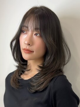 ヨロ 渋谷(YOLO) 韓国ヘアーハッシュカットレイヤーカットハイライトカラー