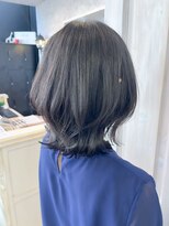 キャアリー(Caary)&nbsp;福山人気ダークグレージュ20代30代40代くびれミディ外ハネ艶髪