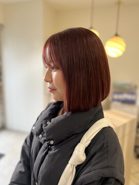 ベンチ(bench) ボブ×ピンクバイオレット/千葉美容室/千葉ボブ