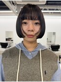 ミニボブタイトボブボブスタイルぱっつんボブ顔周りデザイン