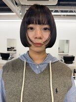 パーク(PARK)&nbsp;ミニボブタイトボブボブスタイルぱっつんボブ顔周りデザイン