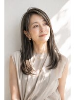 アッシュ 学芸大学店(Ash)&nbsp;ロング/大人女性/シアーベージュ/髪質改善/白髪ぼかしハイライト