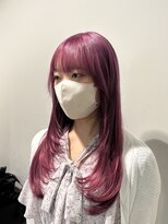 アウラ(AURA)&nbsp;ラベンダーピンクレイヤーカットハッシュカット
