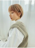【pupula勝田】ショートボブ×ミルクティベージュ