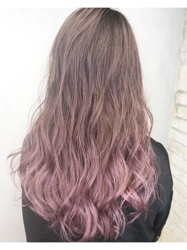 エイムヘアーティエル 鶴川店(eim hair tiele) シアーピンク×グラデーション