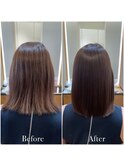 酸性ストレート＆イルミナカラー☆ダメージレスで髪の毛を一新♪