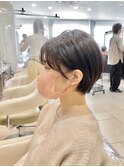 小顔◎耳掛けマッシュ