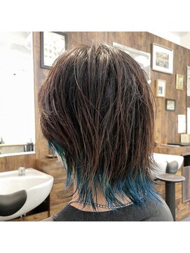 ネオヘアー 京成曳舟店(NEO Hair) デザインウルフ☆【インナーカラー】